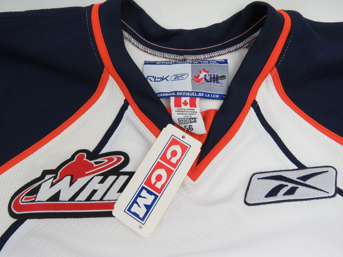 RBK Kamloops Blazers WHL CHL Team Issued Authentic Pro Stock Hockey Jersey 56