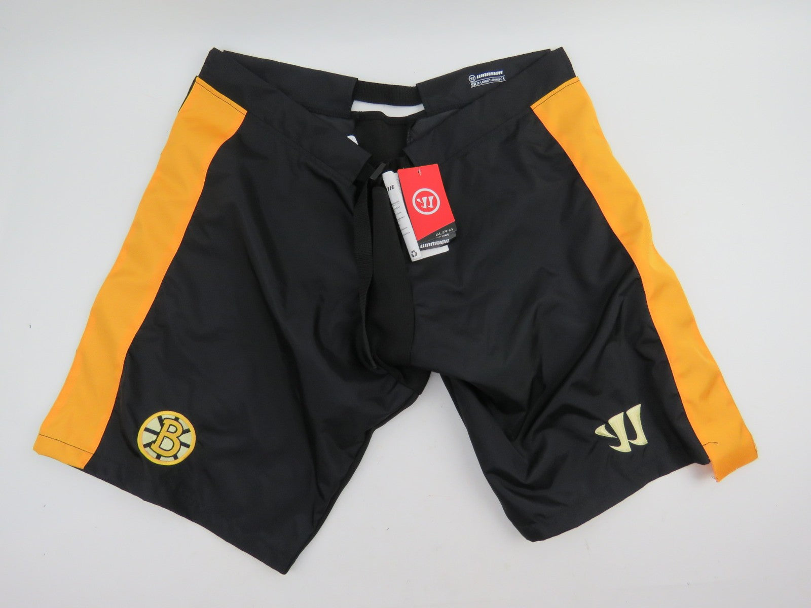 Warrior Alpha Boston Bruins NHL Pro Stock Hockey Player Pant Shell Black XL