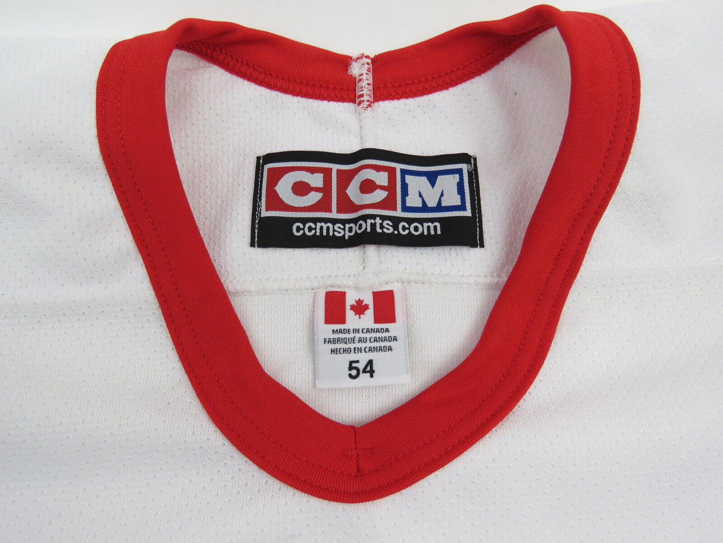 CCM Calgary Flames Blank Team Issued Pro Stock Authentic Sample Hockey Jersey 54