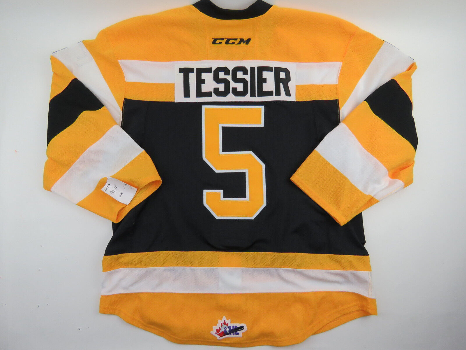 CCM Kingston Frontenacs OHL Pro Stock Game Worn Hockey Jersey Size 54 TESSIER