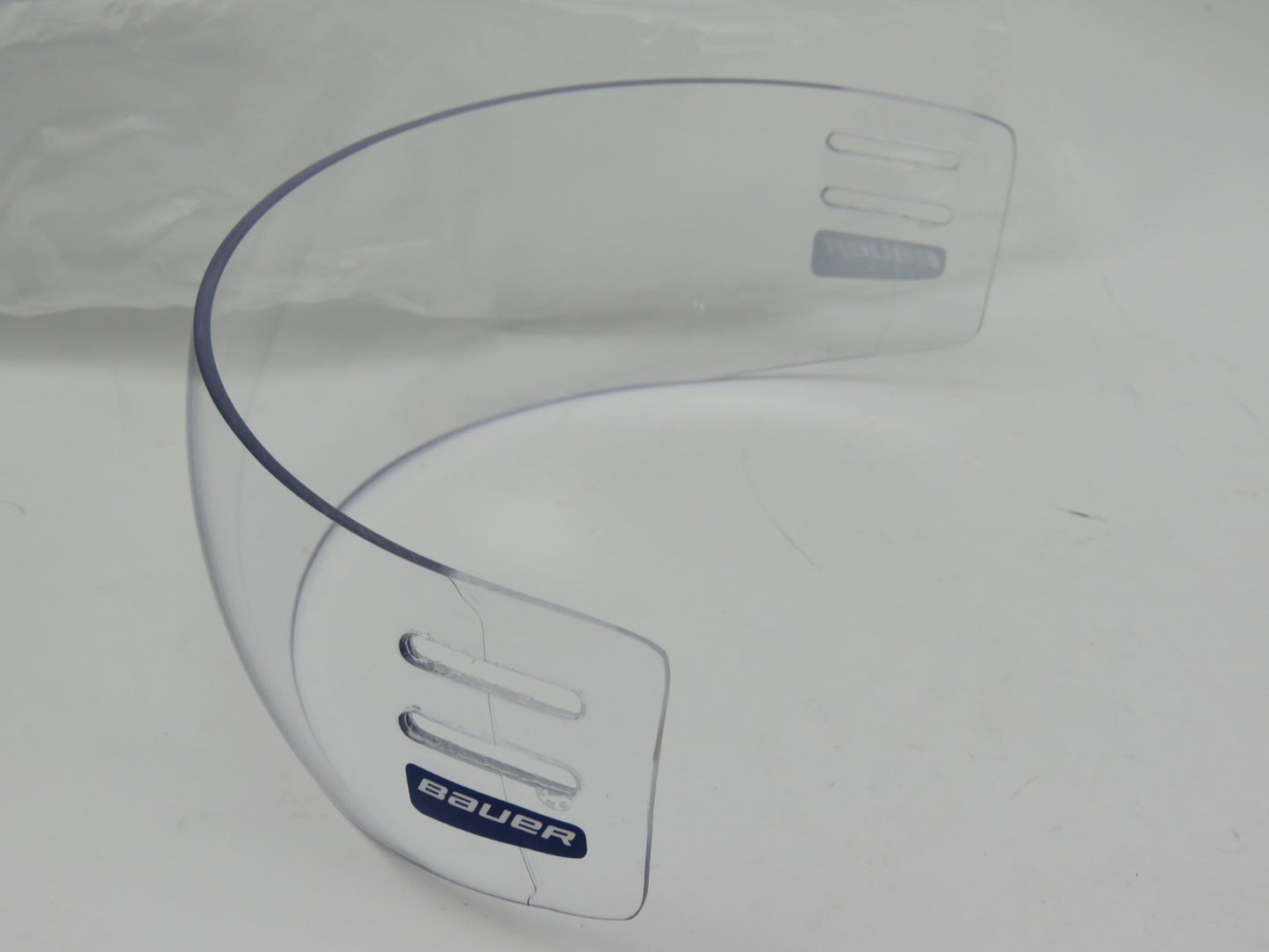 Bauer 55P Clear 3" Straight Small NHL Pro Stock Team Issued Hockey Helmet Visor