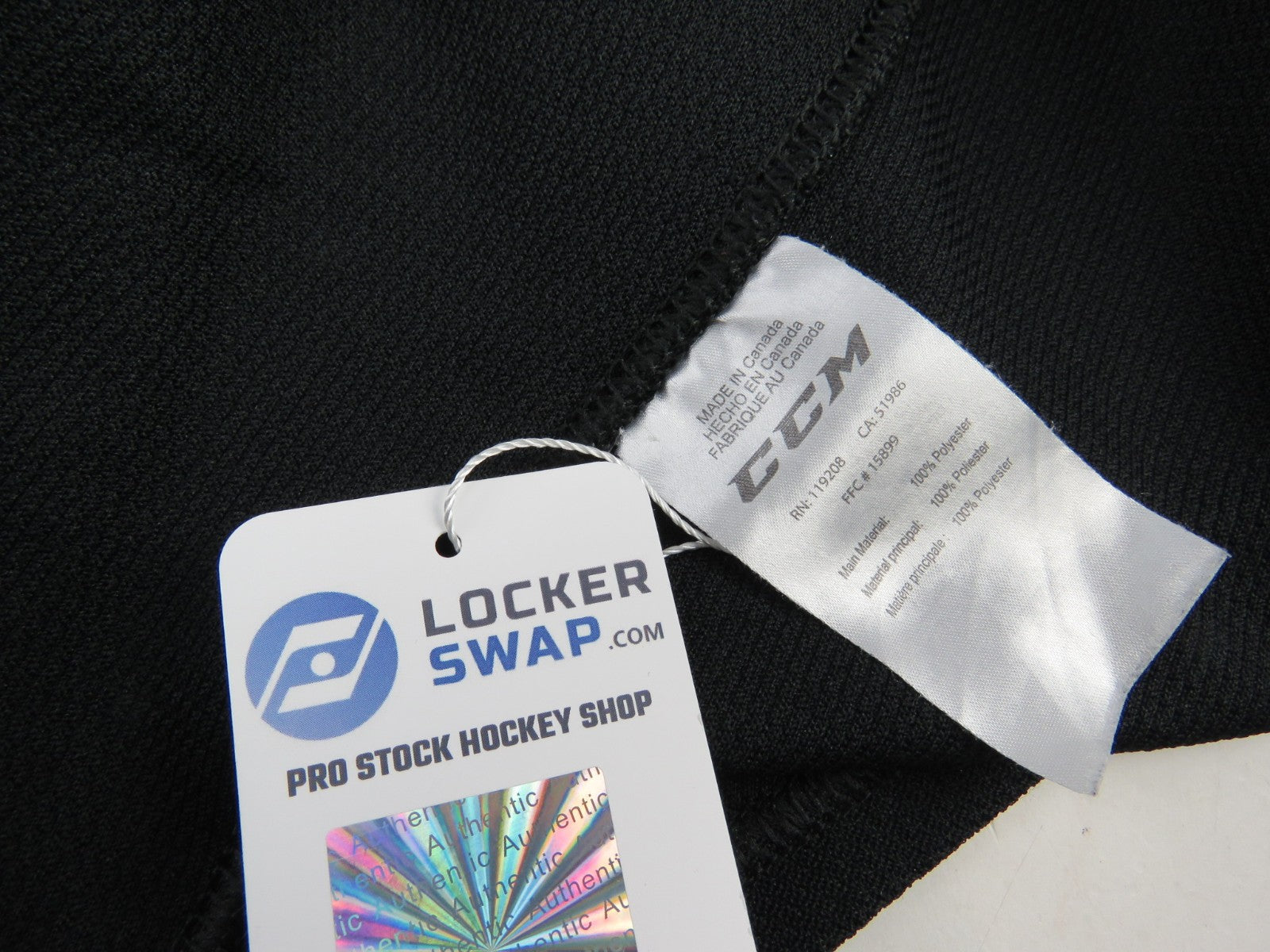 CCM Newfoundland Growlers ECHL Pro Stock Practice Hockey Jersey Black GOALIE