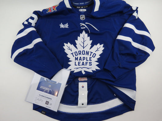 Game Worn Toronto Maple Leafs Authentic Pro Stock NHL Hockey Jersey 56 KLINGBERG
