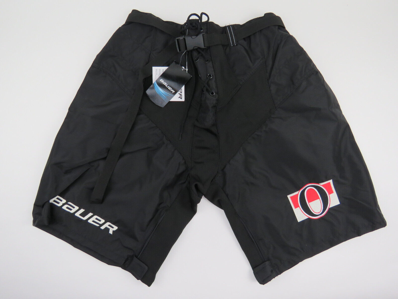 Bauer Ottawa Senators 3rd Team Issued NHL Pro Stock Hockey Player Pant Shell L+1