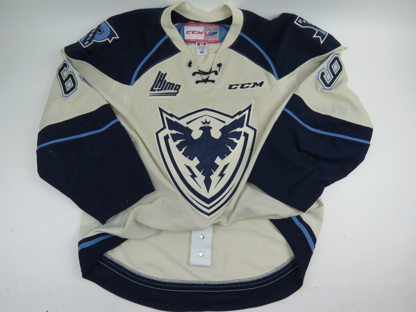 CCM Sherbrooke Phoenix QMJHL Game Worn Authentic Hockey Game Jersey CHL 54 #69