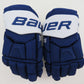 Bauer Supreme 1S Toronto Maple Leafs NHL Pro Stock Hockey Gloves Blue 13"