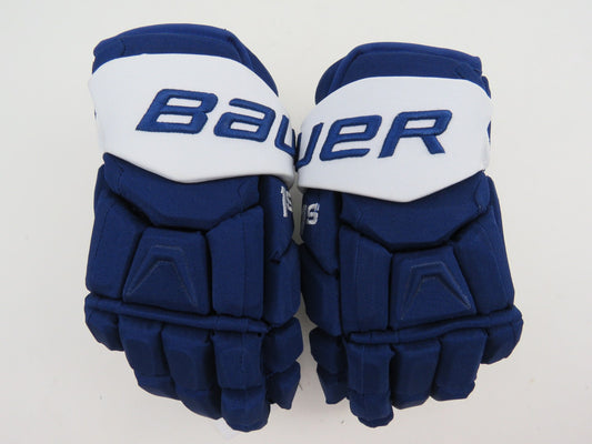 Bauer Supreme 1S Toronto Maple Leafs NHL Pro Stock Hockey Gloves Blue 13"