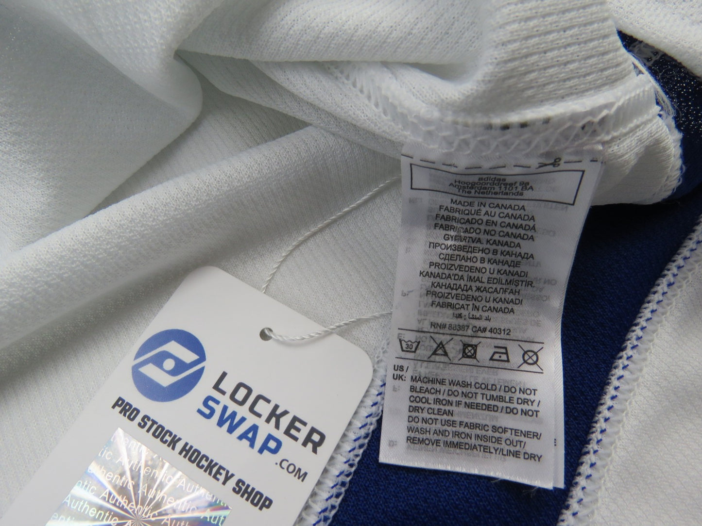 Adidas Toronto Maple Leafs Authentic NHL Hockey Game Jersey White Goalie JONES