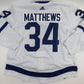 Auston Matthews Adidas Toronto Maple Leafs Game Issued Authentic Hockey Jersey