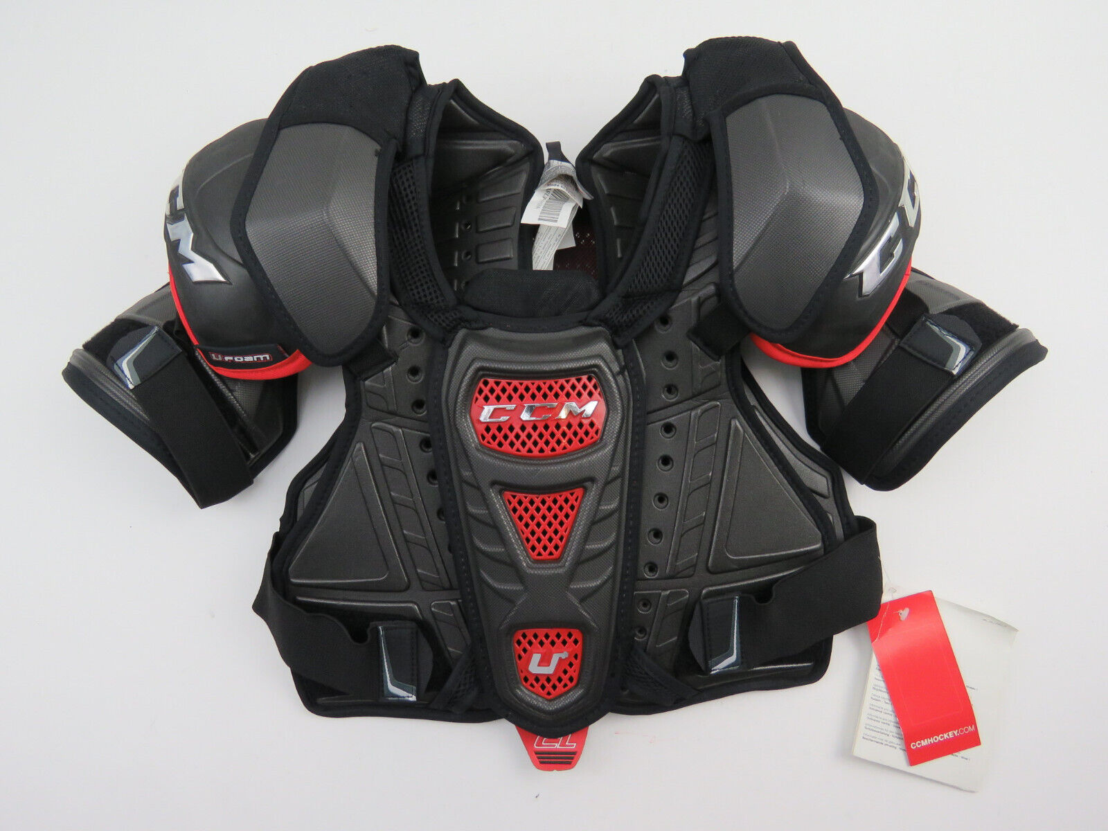 CCM U+ CL Crazy Light NHL Pro Stock Hockey Player Shoulder Pads Senior Small NWT