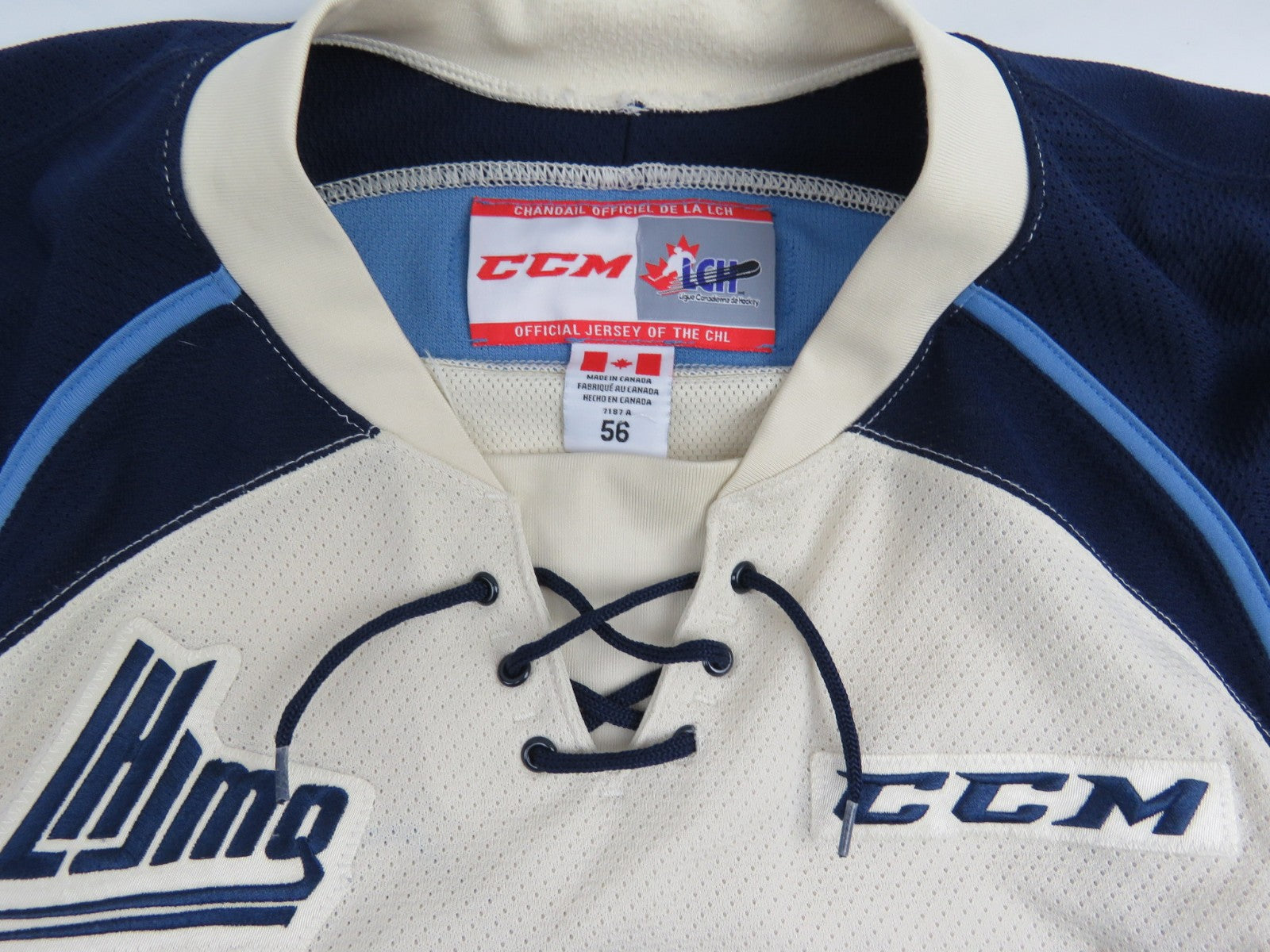 CCM Sherbrooke Phoenix QMJHL Game Worn Authentic Hockey Game Jersey CHL 56 #89