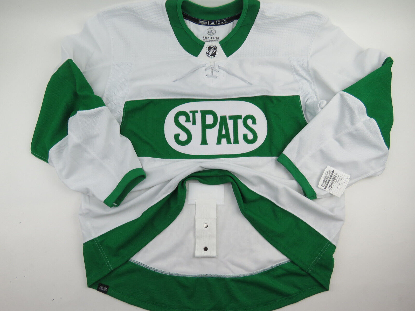 Team Issued Toronto Maple Leafs ST PATS Authentic Pro NHL Hockey Game Jersey 60