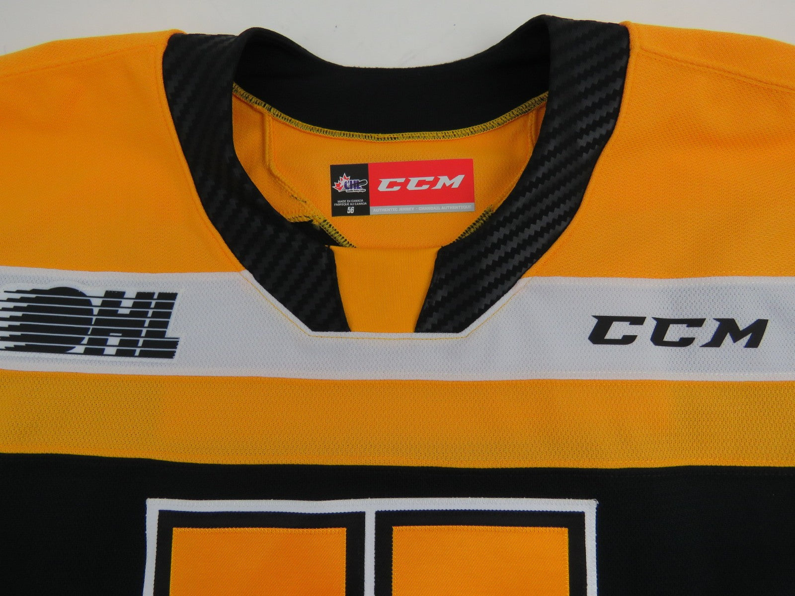 CCM Kingston Frontenacs OHL Pro Stock Game Worn Hockey Jersey #16 HUGHES Size 56