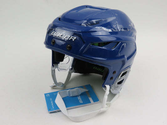 Bauer HyperLite NHL Pro Stock Hockey Player Helmet Royal Blue Small Medium NEW