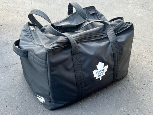 JRZ Toronto Maple Leafs NHL Pro Stock Hockey Player Equipment Travel Bag Black