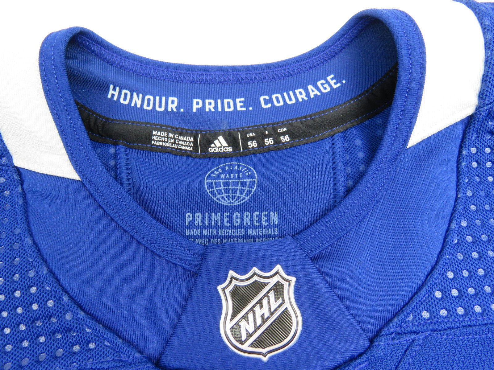 Adidas Toronto Maple Leafs Team Issued Authentic NHL Hockey Jersey Blue 56 MiC