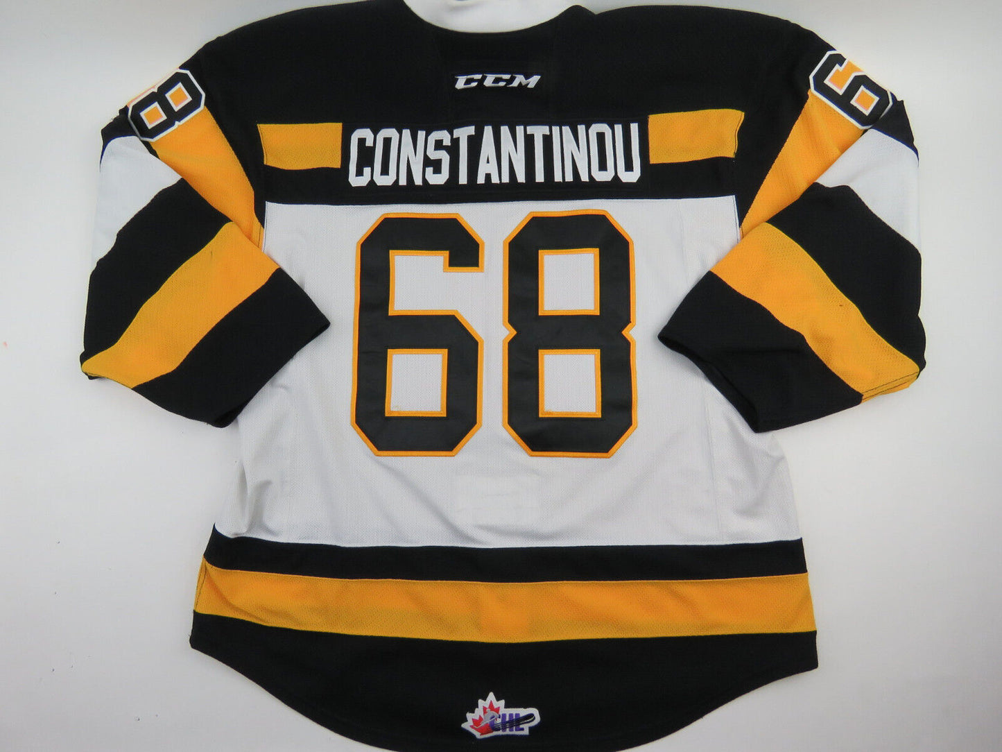 CCM Kingston Frontenacs OHL Pro Stock Game Worn Hockey Jersey 56 CONSTANTINOU