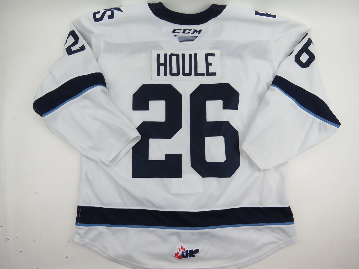 CCM Sherbrooke Phoenix QMJHL Game Worn Hockey Game Jersey CHL 56 #26 HOULE