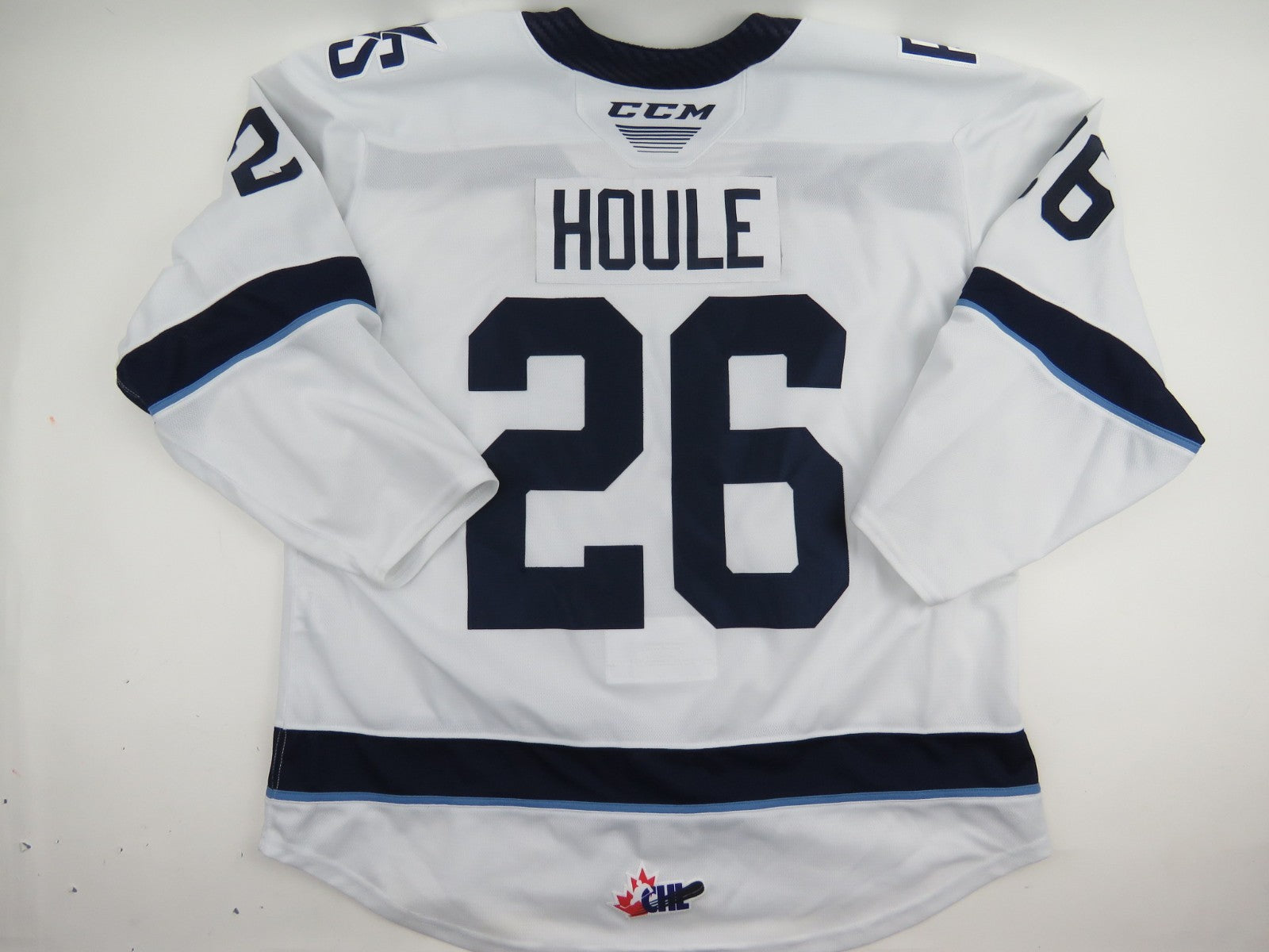 CCM Sherbrooke Phoenix QMJHL Game Worn Hockey Game Jersey CHL 56 #26 HOULE