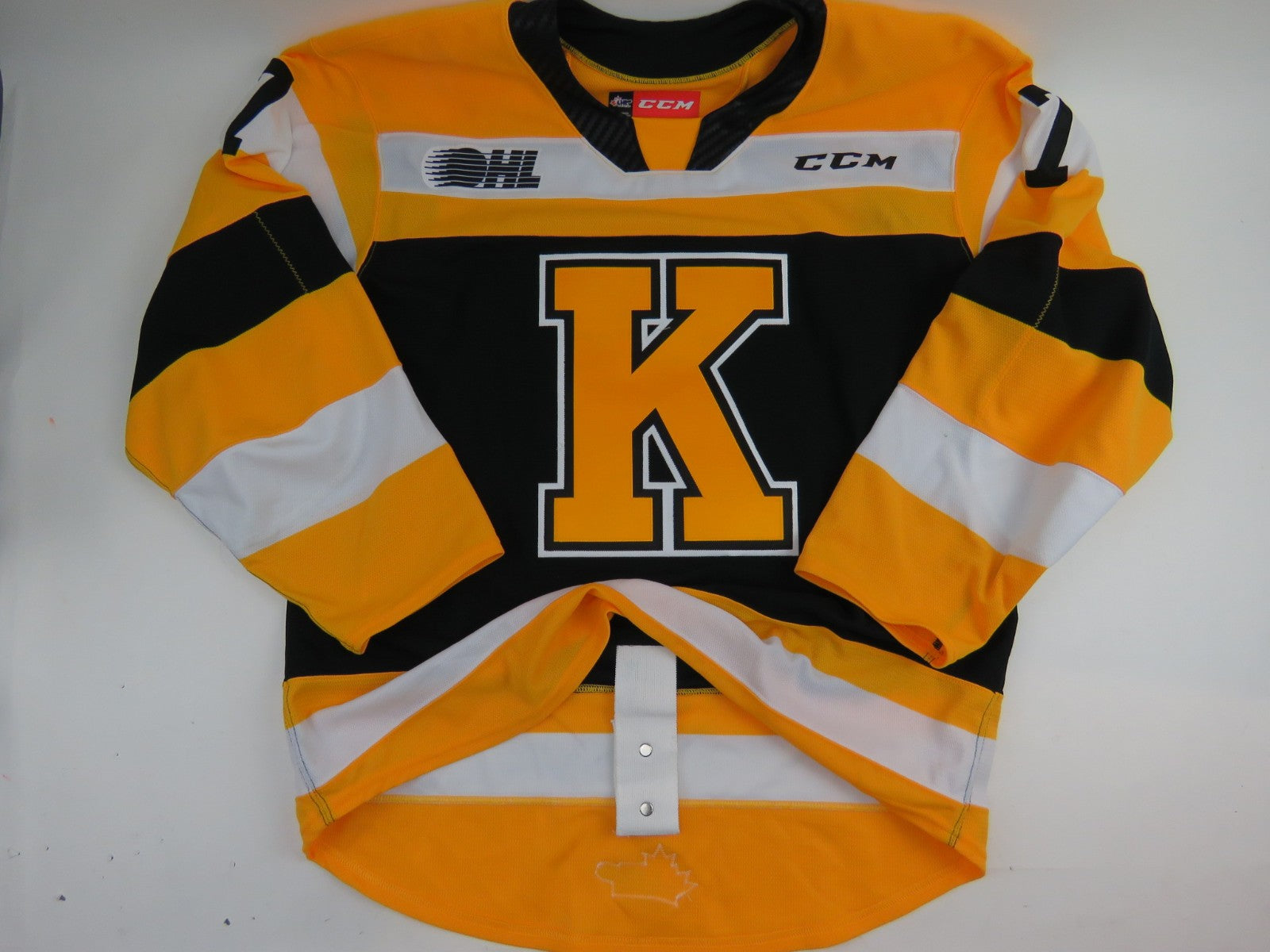 CCM Kingston Frontenacs OHL Pro Stock Game Worn Hockey Jersey #7 COSTANTIO Sz 54