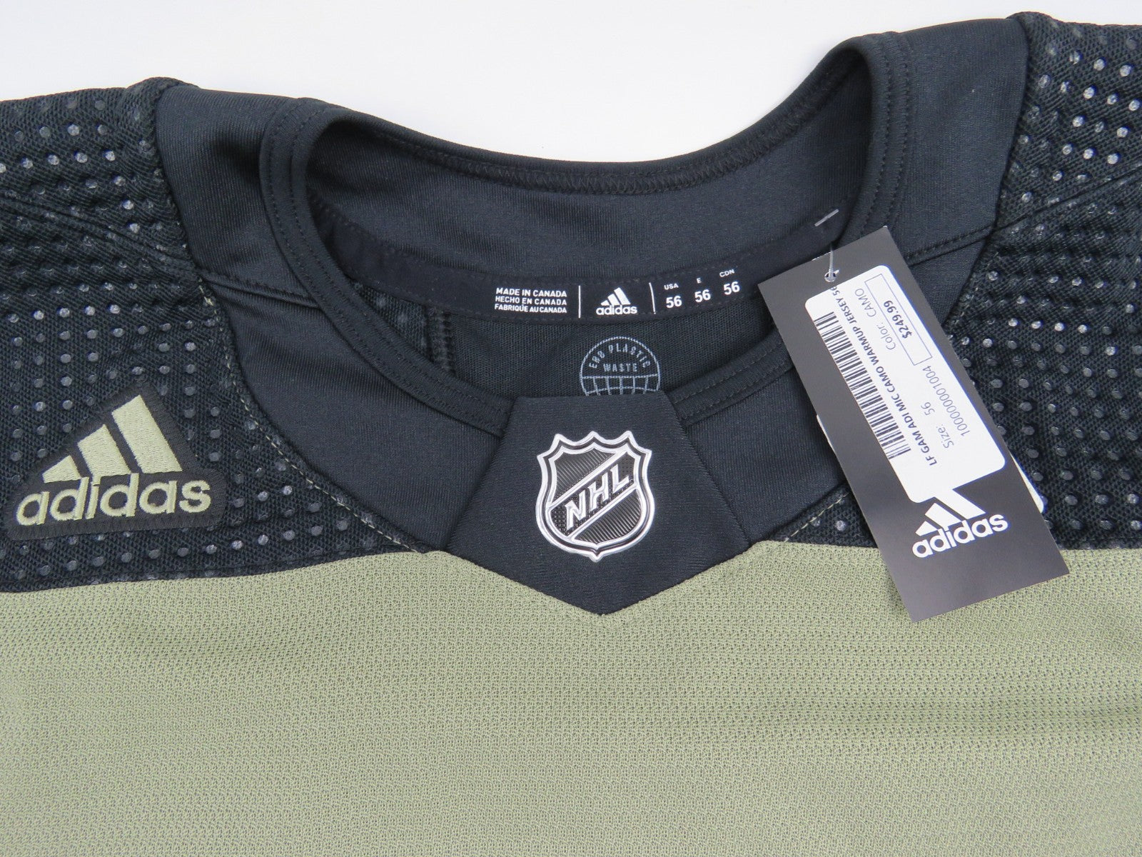 Adidas Team Issued Toronto Maple Leafs Military Night NHL Hockey Jersey 56 Camo