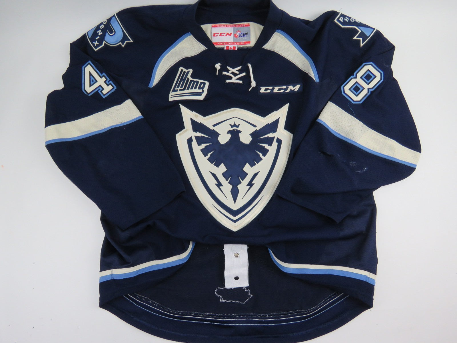 CCM Sherbrooke Phoenix QMJHL Game Worn Authentic Hockey Game Jersey CHL 56 #48