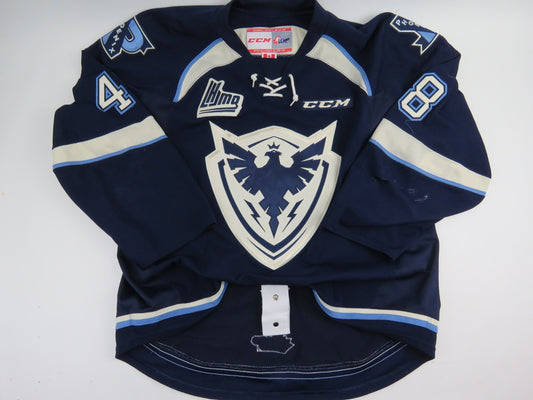 CCM Sherbrooke Phoenix QMJHL Game Worn Authentic Hockey Game Jersey CHL 56 #48