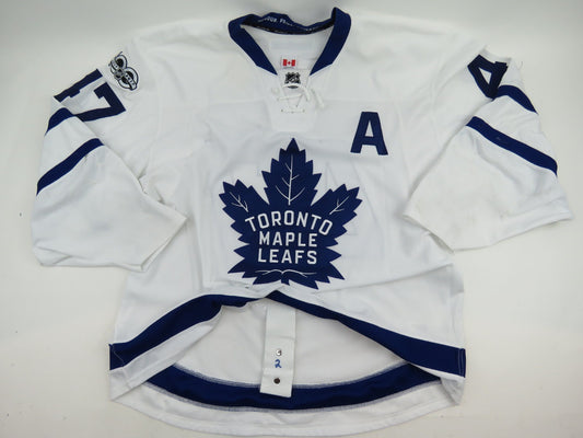 Leo Komarov 2016-17 Game Worn Toronto Maple Leafs NHL 100th Hockey Jersey COA