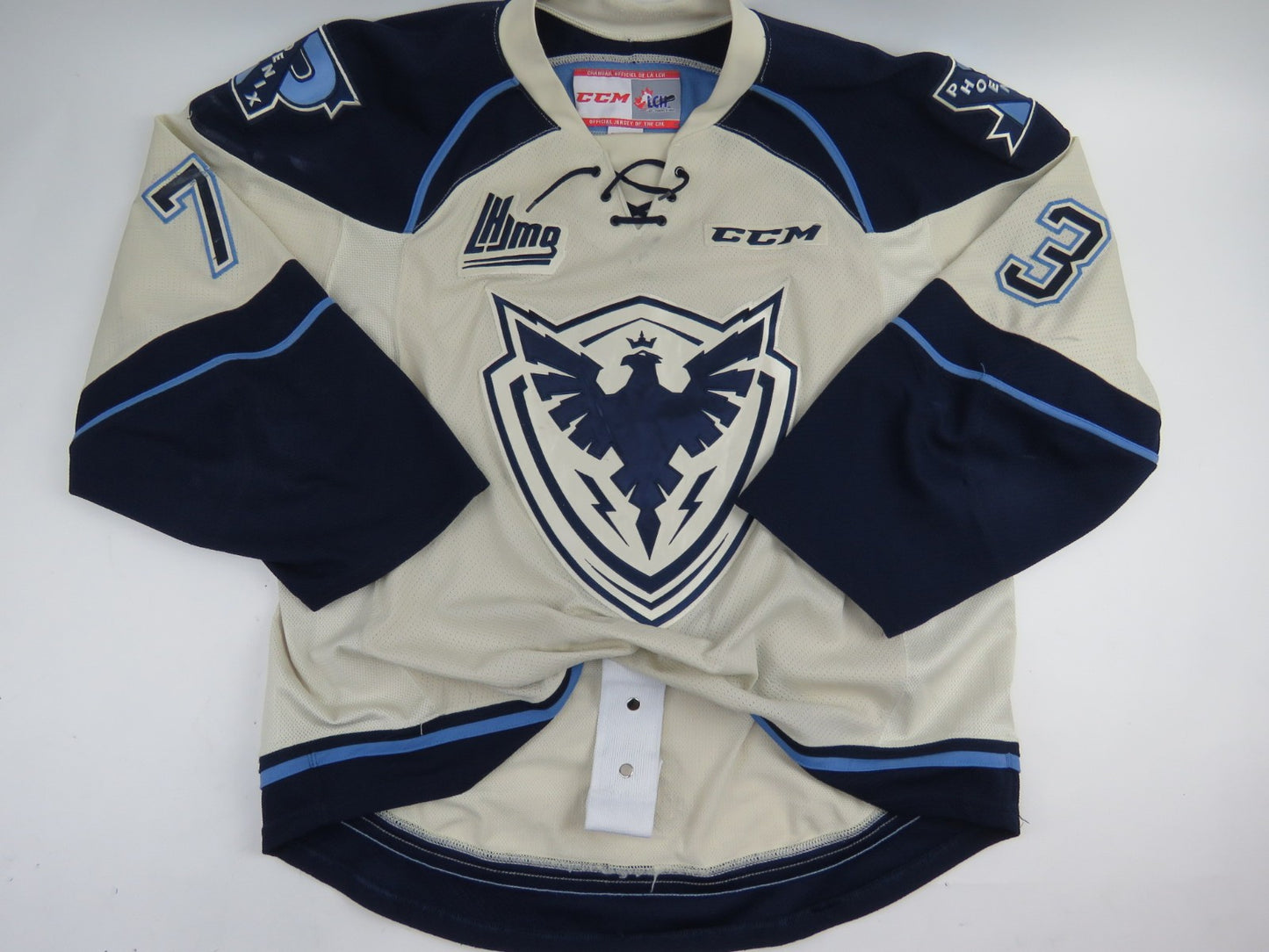 CCM Sherbrooke Phoenix QMJHL Game Worn Authentic Hockey Game Jersey CHL 54 #73
