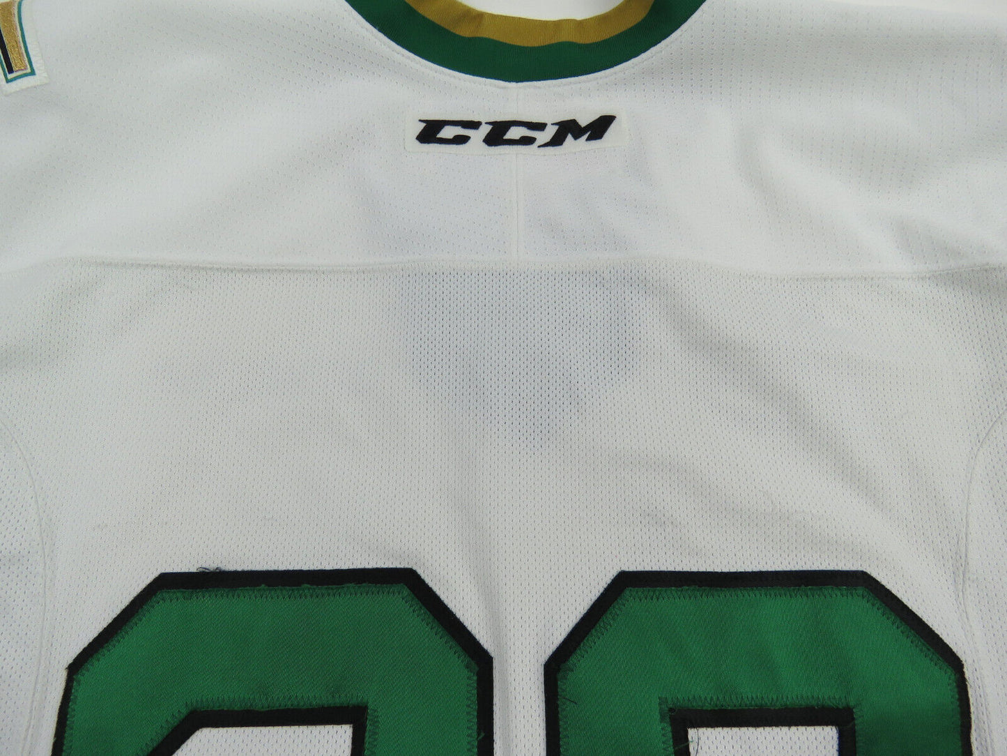 CCM Les Foreurs de Val-d'Or Game Worn QMJHL Pro Stock Hockey Jersey White 54 #20
