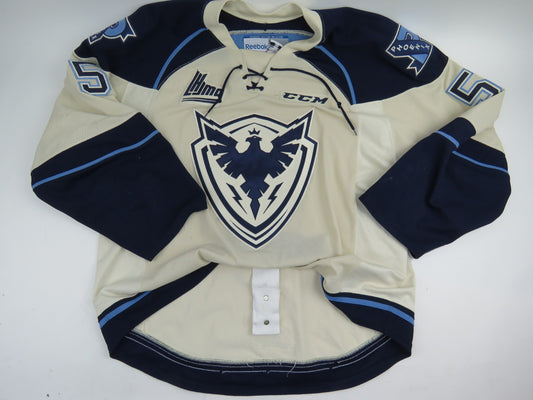 CCM Sherbrooke Phoenix QMJHL Game Worn Authentic Hockey Game Jersey CHL 56 #5