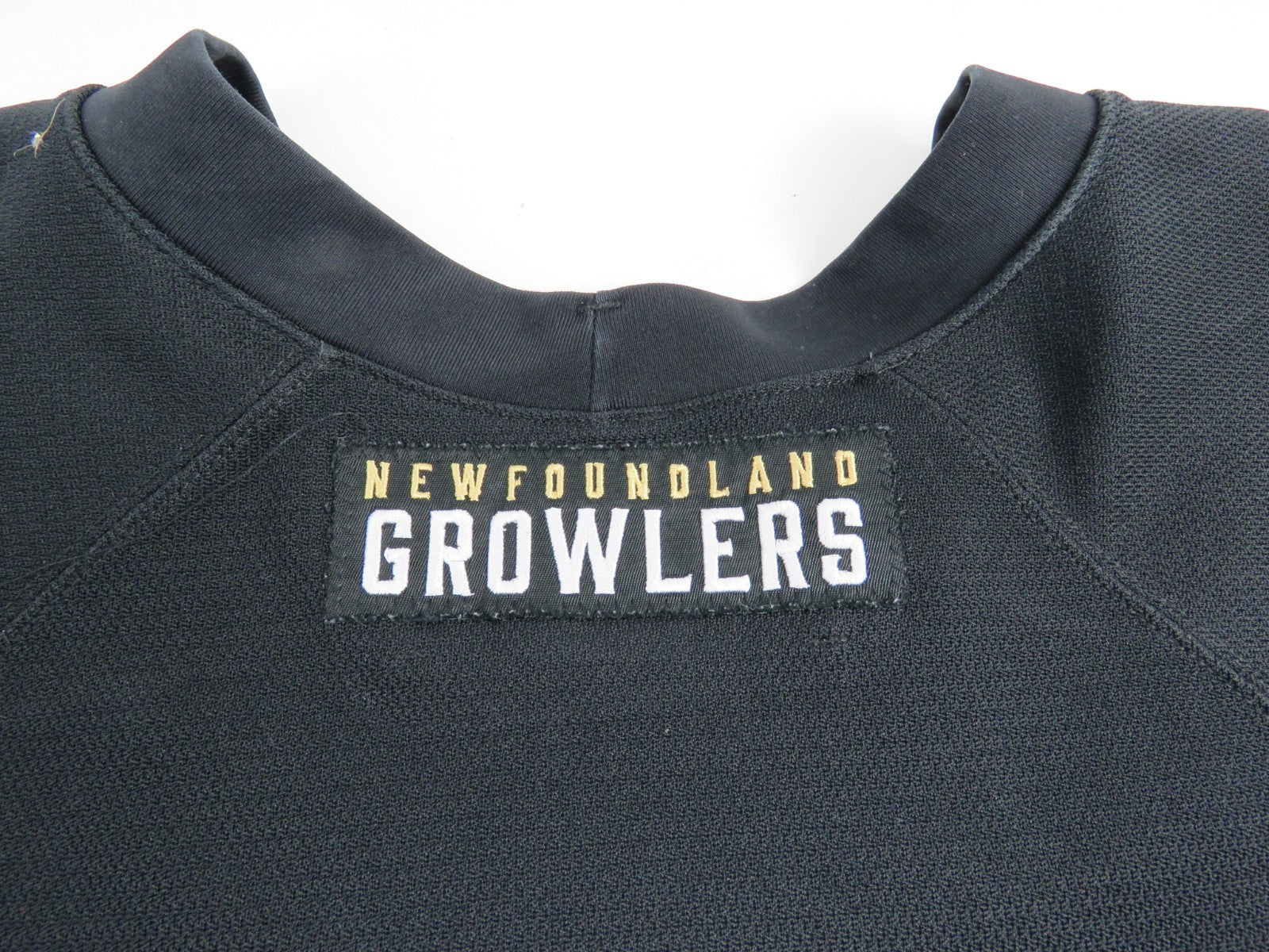 CCM Newfoundland Growlers ECHL Pro Stock Practice Hockey Jersey Black GOALIE