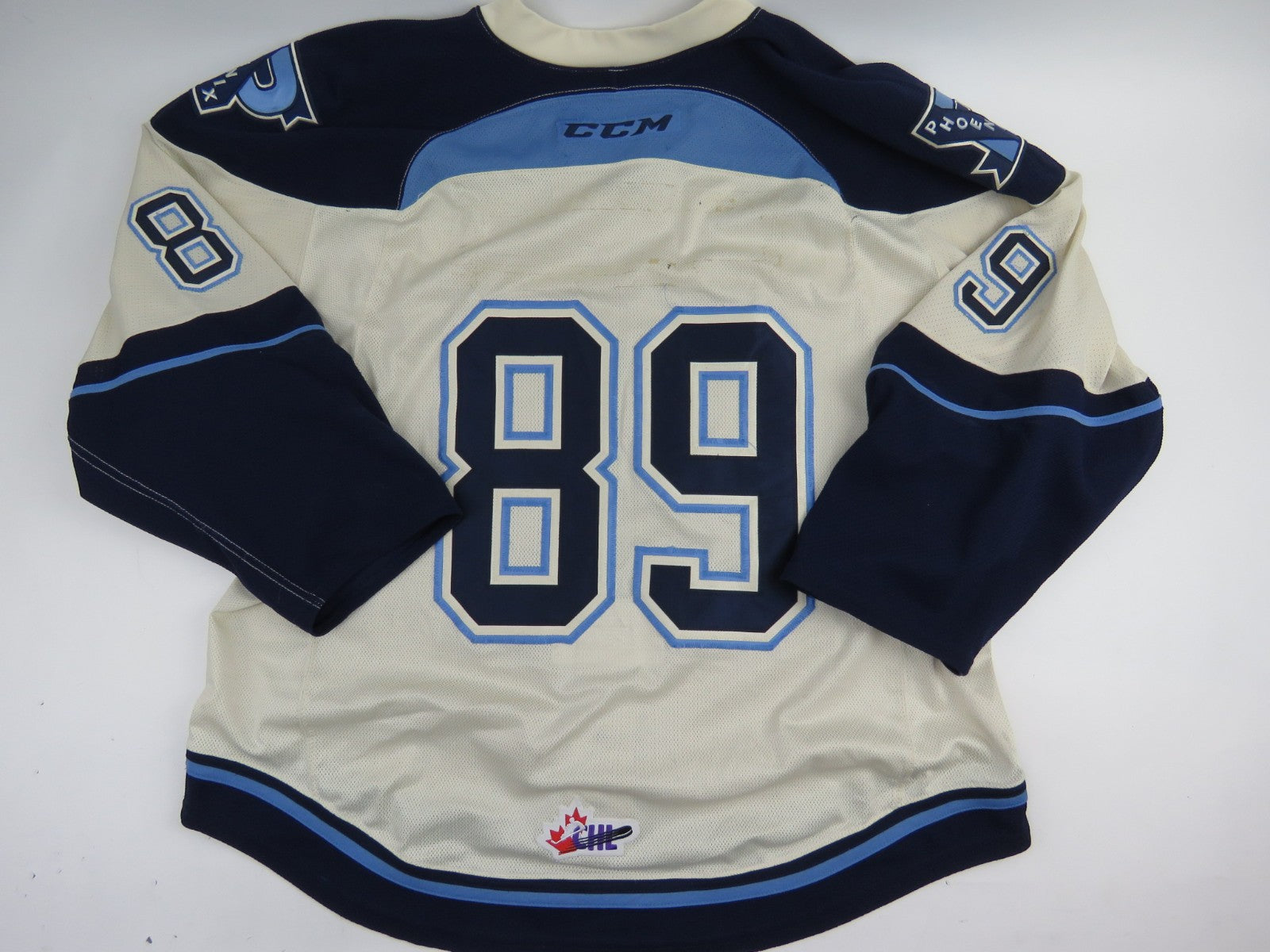 CCM Sherbrooke Phoenix QMJHL Game Worn Authentic Hockey Game Jersey CHL 56 #89
