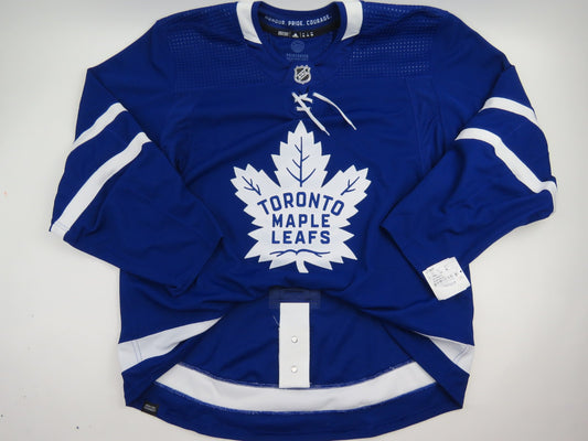Adidas Toronto Maple Leafs Team Issued Authentic NHL Hockey Jersey Blue 56 MiC
