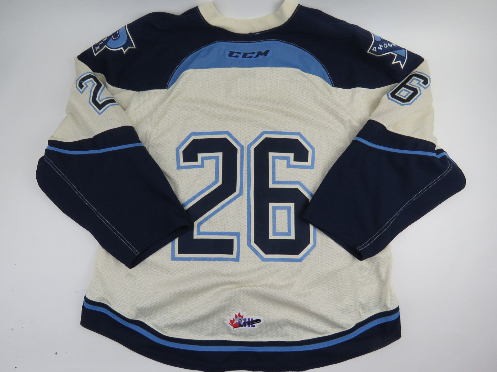 CCM Sherbrooke Phoenix QMJHL Game Worn Authentic Hockey Game Jersey CHL 56 #26