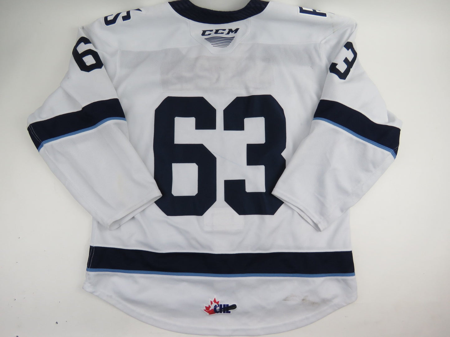 CCM Sherbrooke Phoenix QMJHL Game Worn Authentic Hockey Game Jersey CHL 54 #63