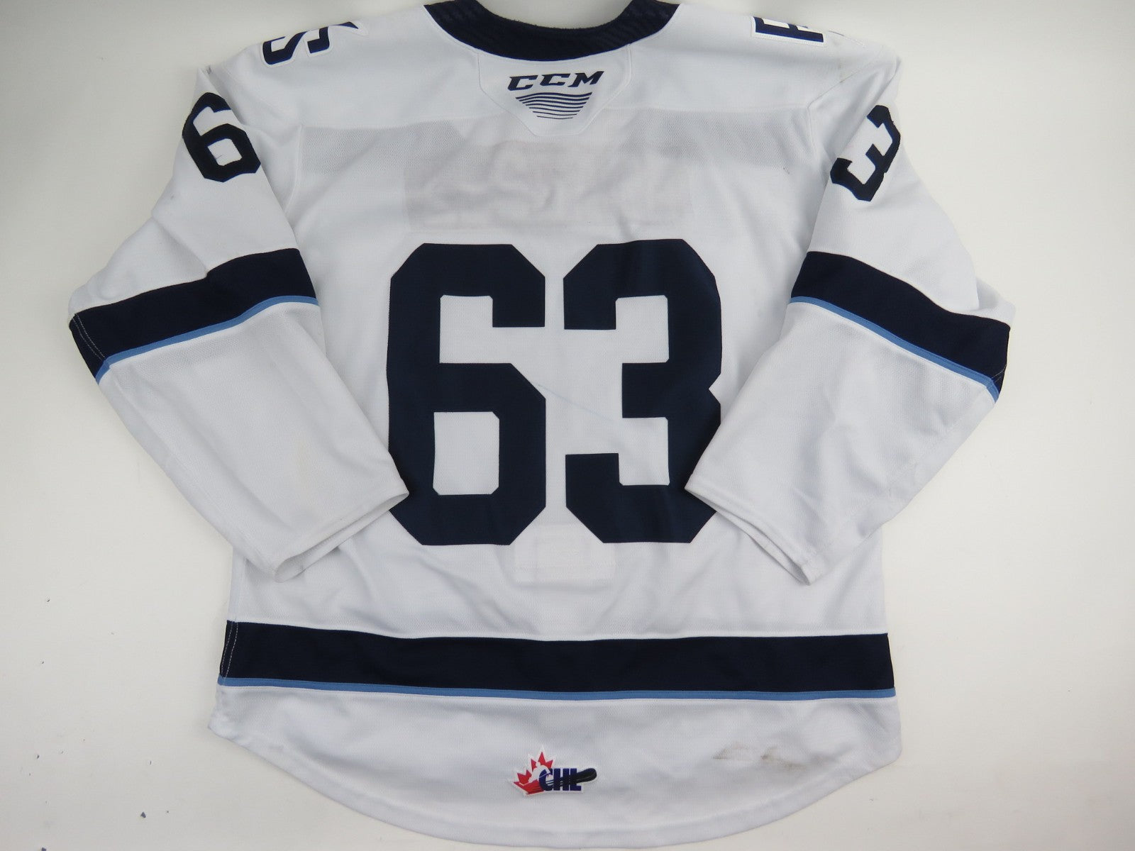 CCM Sherbrooke Phoenix QMJHL Game Worn Authentic Hockey Game Jersey CHL 54 #63