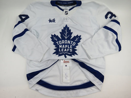 Auston Matthews Adidas Toronto Maple Leafs Game Issued Authentic Hockey Jersey