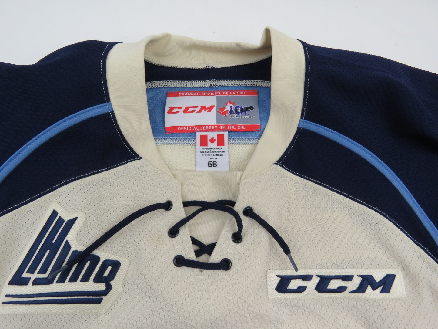 CCM Sherbrooke Phoenix QMJHL Game Worn Authentic Hockey Game Jersey CHL 56 #43