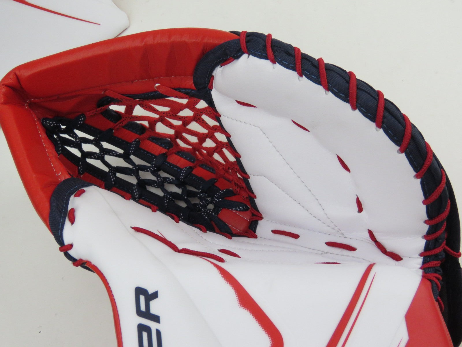 Bauer Vapor FlyLite Oshawa Generals Pro Stock Hockey Goalie Glove Blocker Set