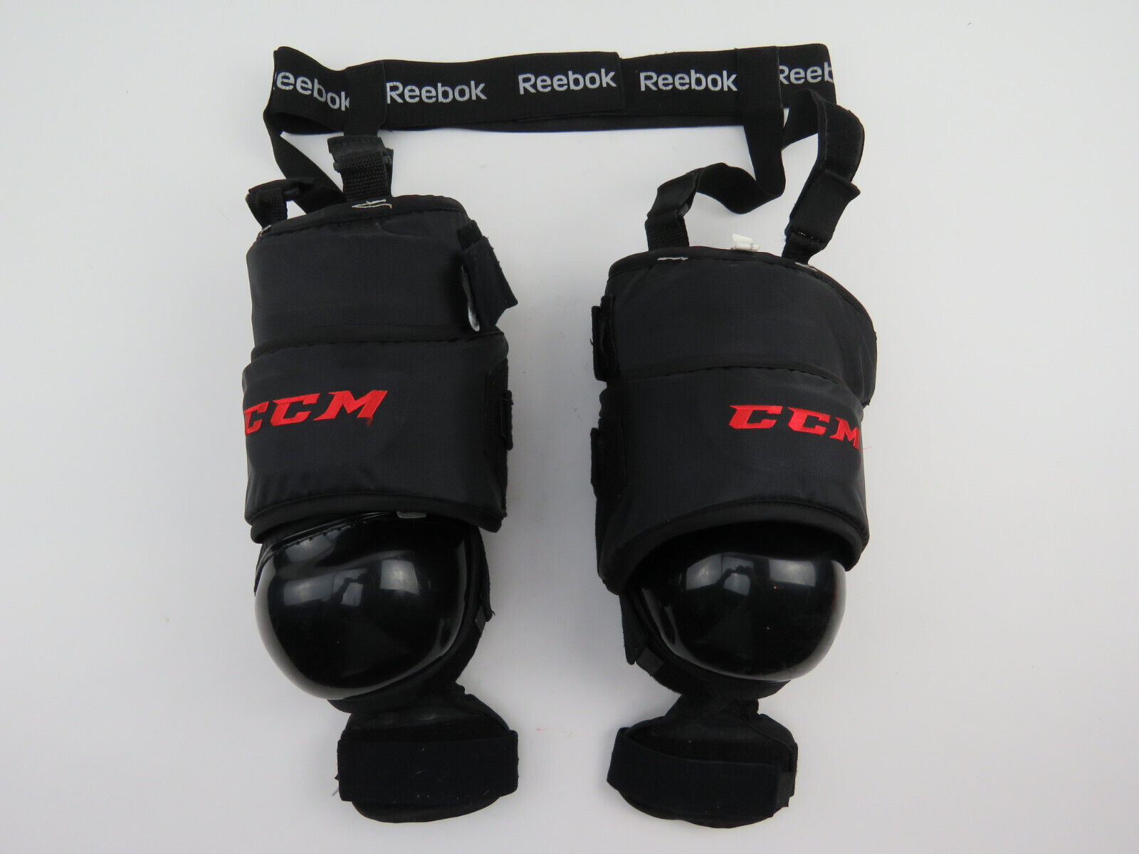 CCM NHL Pro Stock Hockey Goalie Knee Thigh Protectors Guards Senior