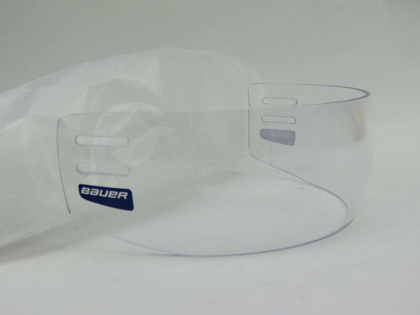 Bauer 55P Clear 3" Straight Small NHL Pro Stock Team Issued Hockey Helmet Visor