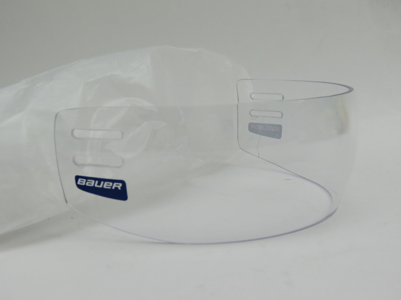 Bauer 55P Clear 3" Straight Small NHL Pro Stock Team Issued Hockey Helmet Visor