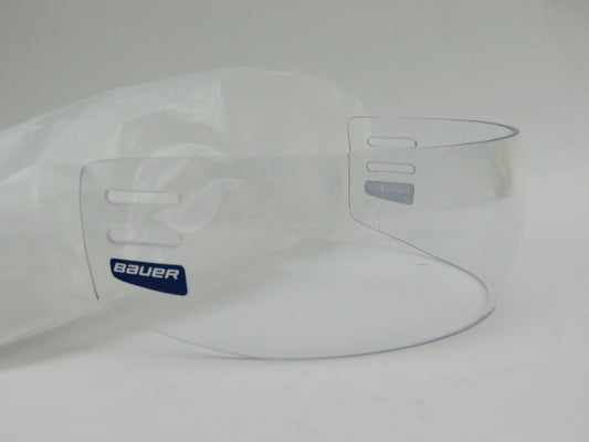 Bauer 55P Clear 3" Straight Small NHL Pro Stock Team Issued Hockey Helmet Visor