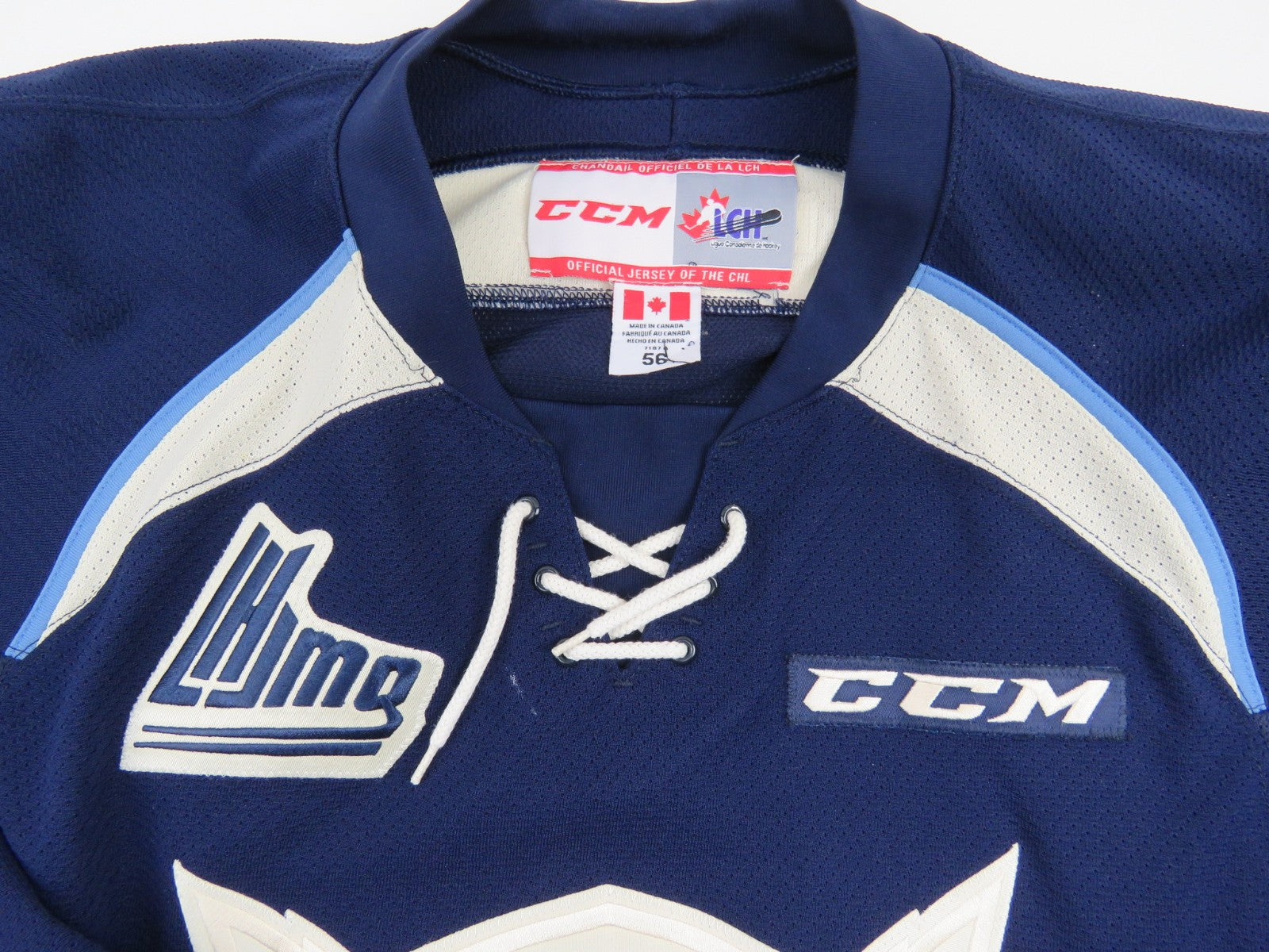 CCM Sherbrooke Phoenix QMJHL Game Worn Authentic Hockey Game Jersey CHL 56 #28