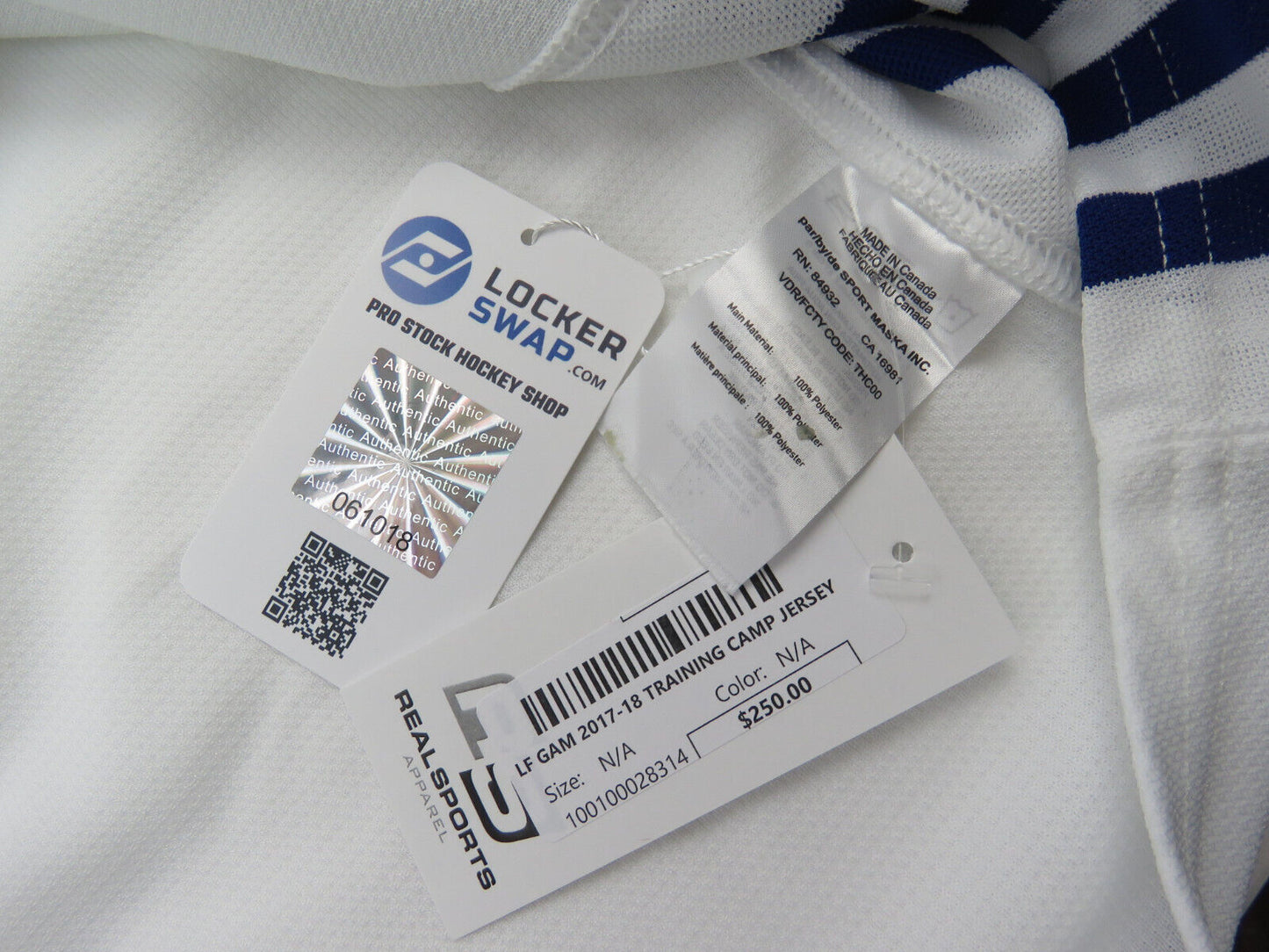Adidas Toronto Maple Leafs Practice Worn Authentic NHL Hockey Jersey #74 Size 58