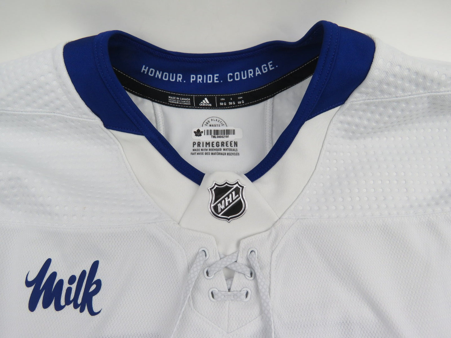 Adidas Toronto Maple Leafs Authentic NHL Hockey Game Jersey White Goalie JONES