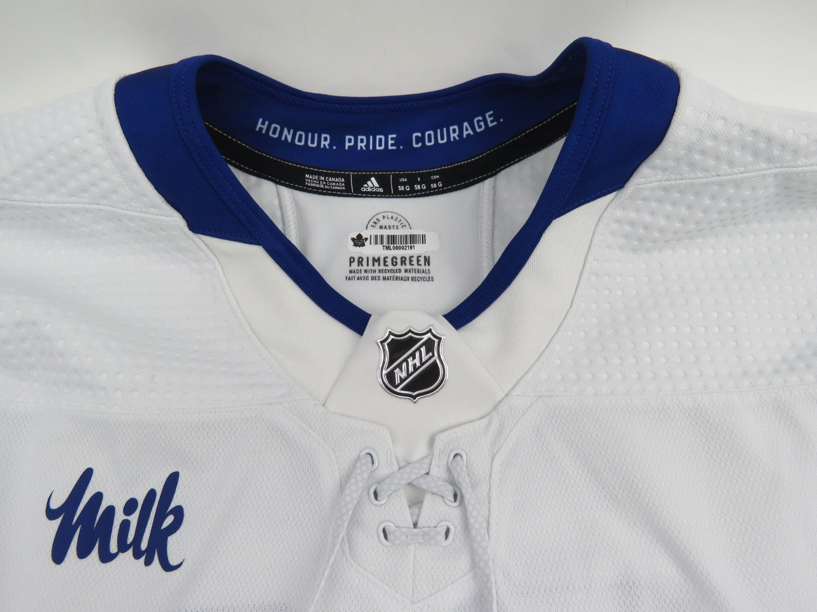 Adidas Toronto Maple Leafs Authentic NHL Hockey Game Jersey White Goalie JONES