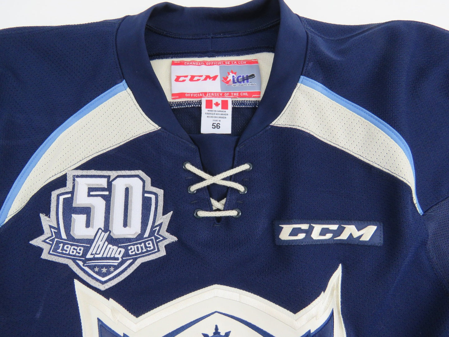 CCM Sherbrooke Phoenix QMJHL Game Worn Authentic Hockey Game Jersey CHL 56 #79