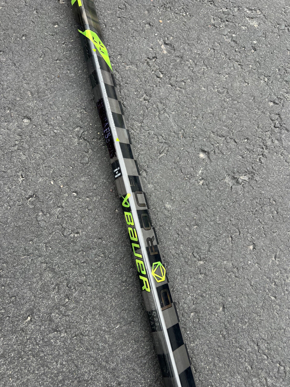Auston Matthews Bauer Ag5nt Practice Used NHL Pro Stock Hockey Stick 87 Left LH